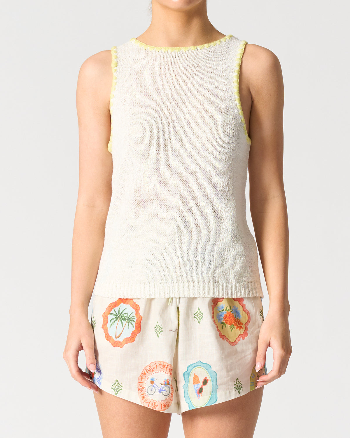 Walnut Melbourne Pasaena tank - White