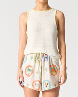Walnut Melbourne Pasaena tank - White