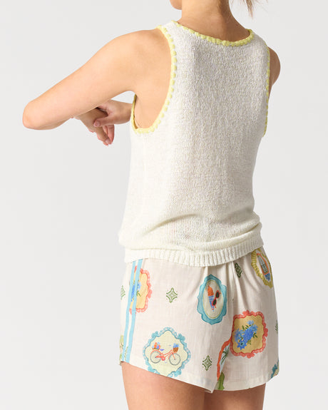 Walnut Melbourne Pasaena tank - White