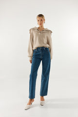 Madison The Label Remy Knit Jumper - Oat