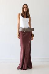 Madison The Label Rheia Maxi Skirt - Chocolate