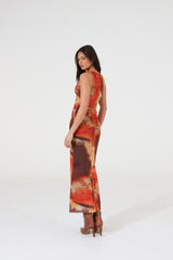 Madison The Label Rossi Maxi Dress - Sunset