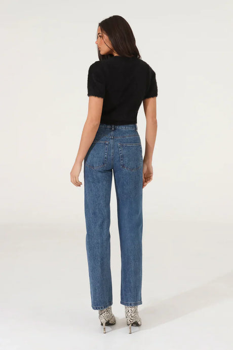 Madison The Label Ruby Knit Tee - Black