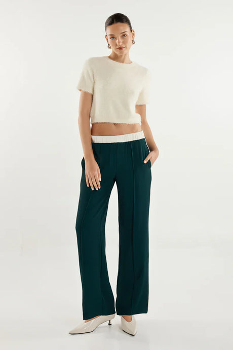 Madison The Label Ruby Knit Tee - White