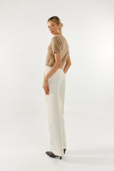 Madison The Label Ruby Knit Tee - Camel