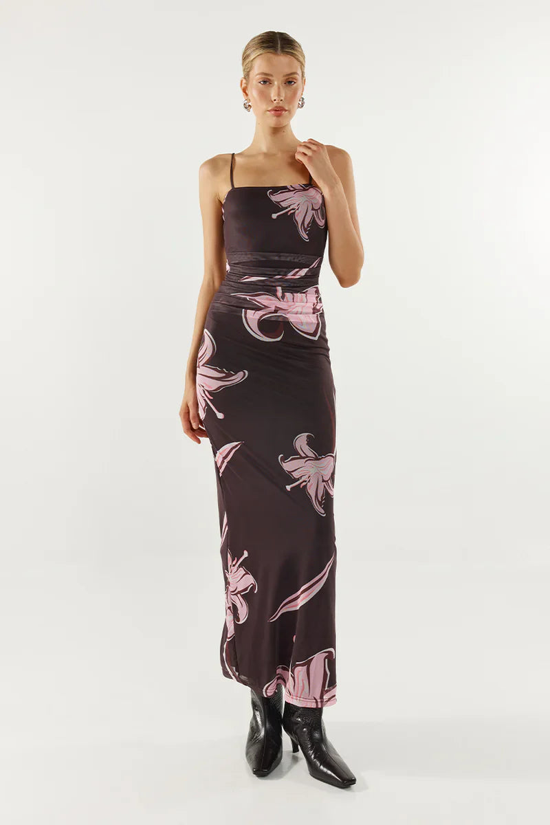 Madison The Label Saphina Maxi Dress - Fleur Print