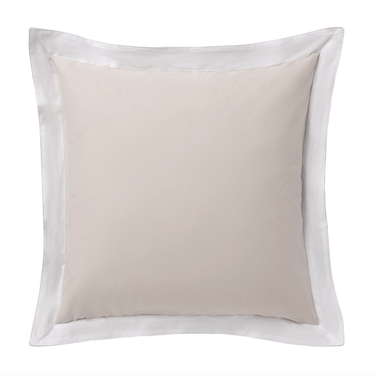 Accessorize Hotel  Deluxe Cotton Tailored European Pillowcase - White