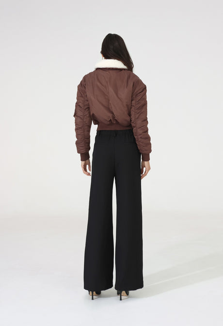 Madison The Label Seth Bomber Jacket - Choc