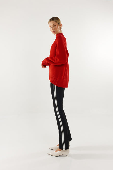 Madison The Label Thala Knit Jumper - Flame