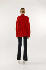 Madison The Label Thala Knit Jumper - Flame