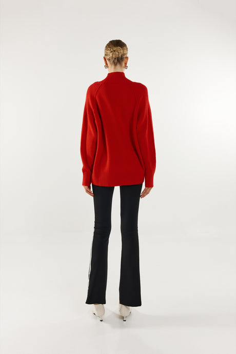 Madison The Label Thala Knit Jumper - Flame