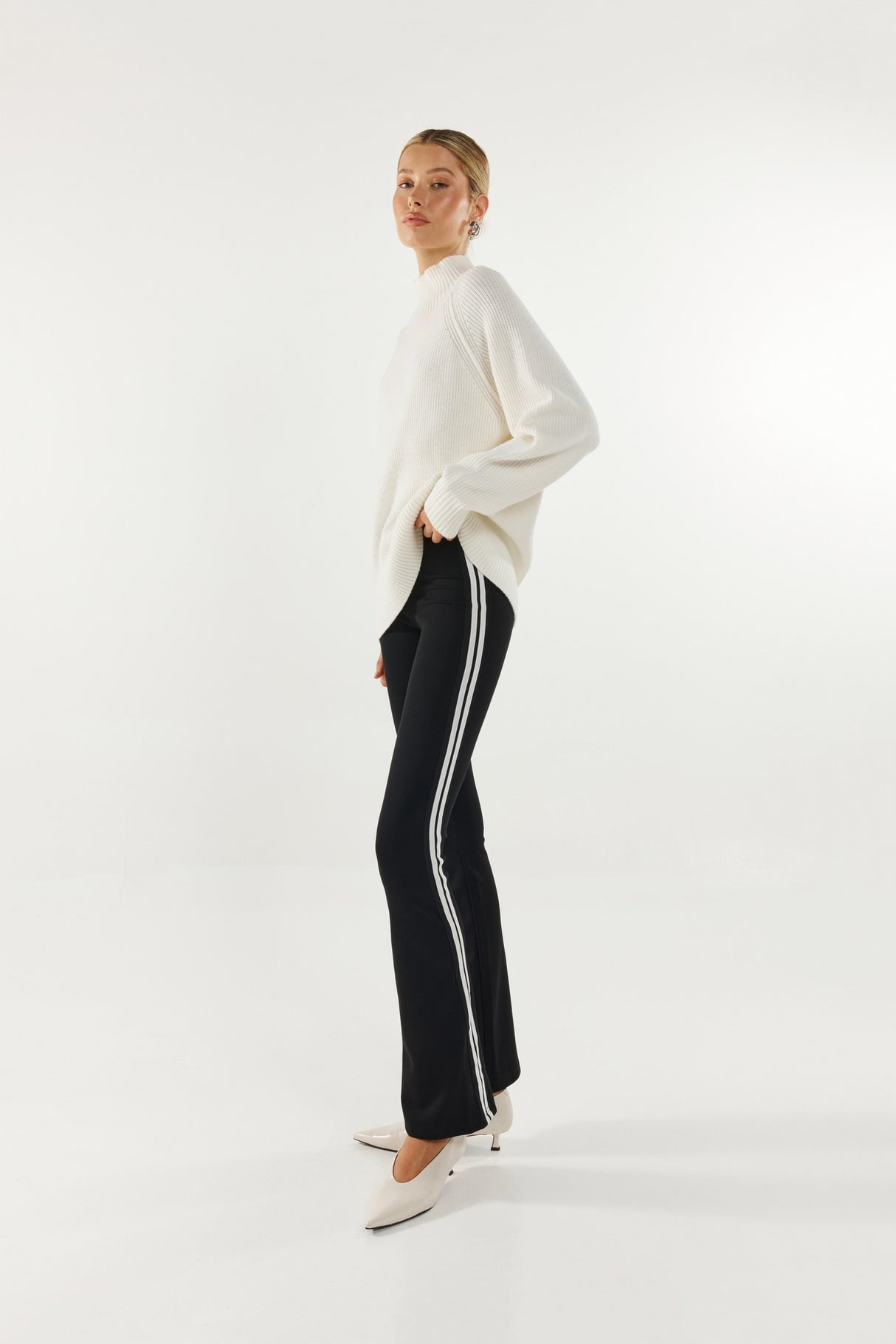Madison The Label Thala Knit Jumper - White