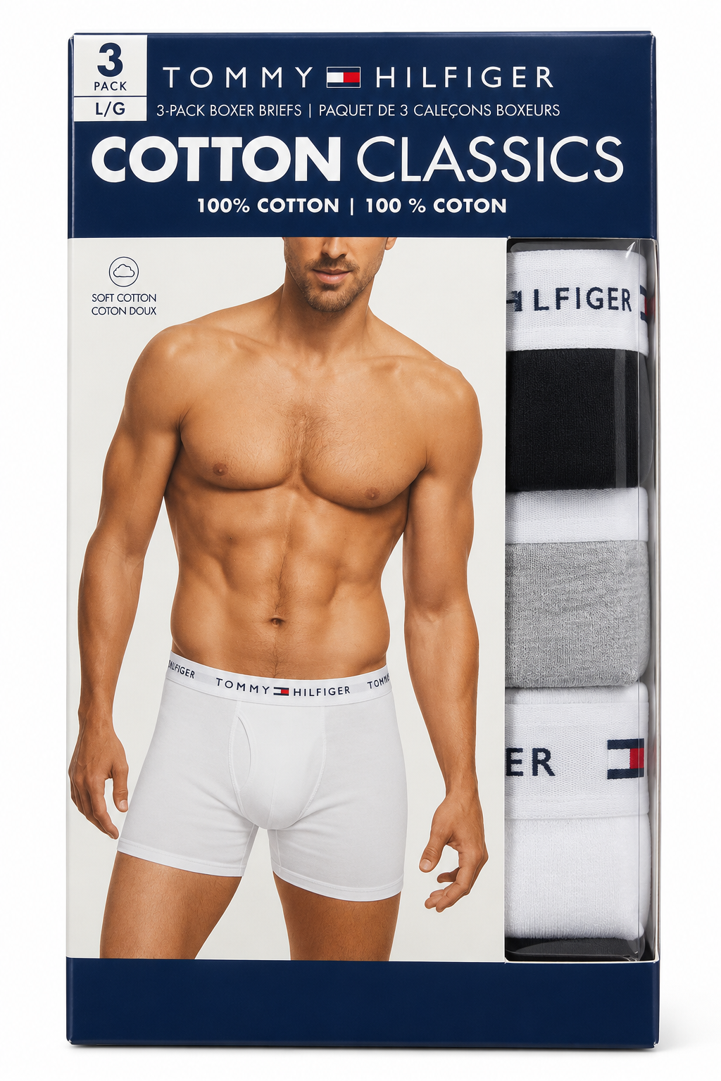 Tommy Hilfiger 3 Pack Briefs - Storm