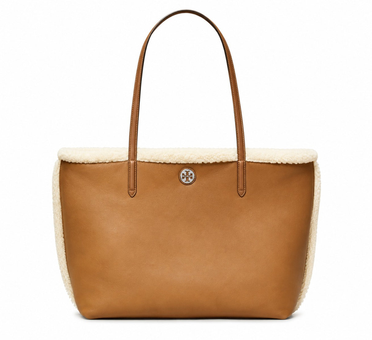 Tory Burch Shearling Tote - Taupe