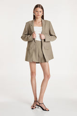 Madison The Label Carter Blazer - Moss