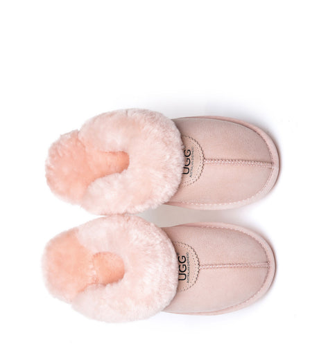 Australian Shepherd UGG Waffle Slipper - Pink