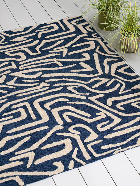 Harlequin Melodic Blue 443608 Outdoor Rug