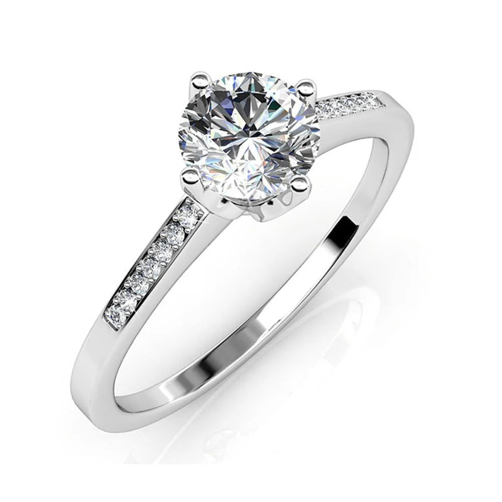 Krystal Couture Covenant Ring Embellished with Swarovski Crystals