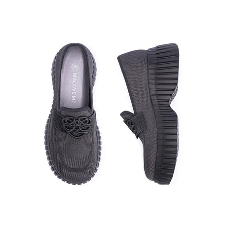 Gentleman Chunky Platform Loafers - Charcoal
