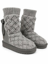 Australian Leather Ugg Knitted Nicole Grey - AU4