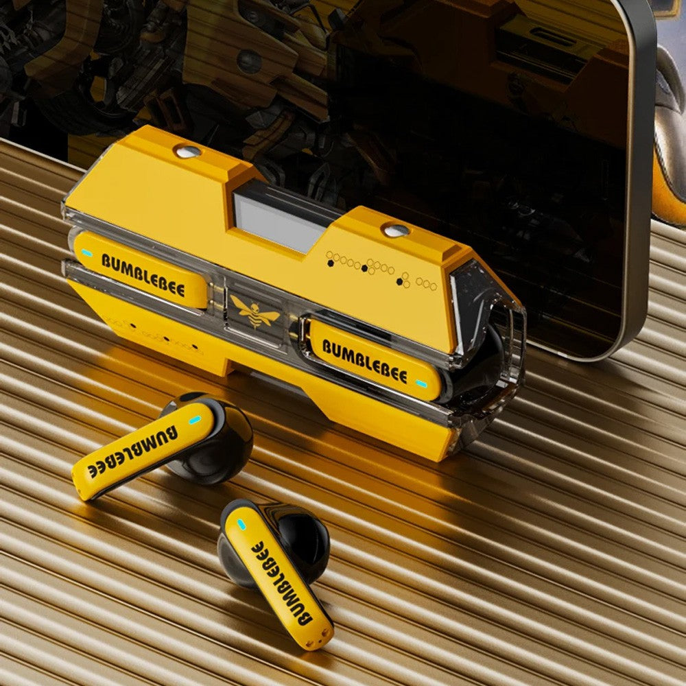 Transformers TWS Wireless Earbud Earphones Bluetooth V5.3 ENC Noise Reduction TF-T01 - Yellow