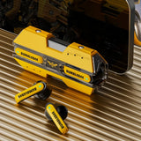 Transformers TWS Wireless Earbud Earphones Bluetooth V5.3 ENC Noise Reduction TF-T01 - Yellow