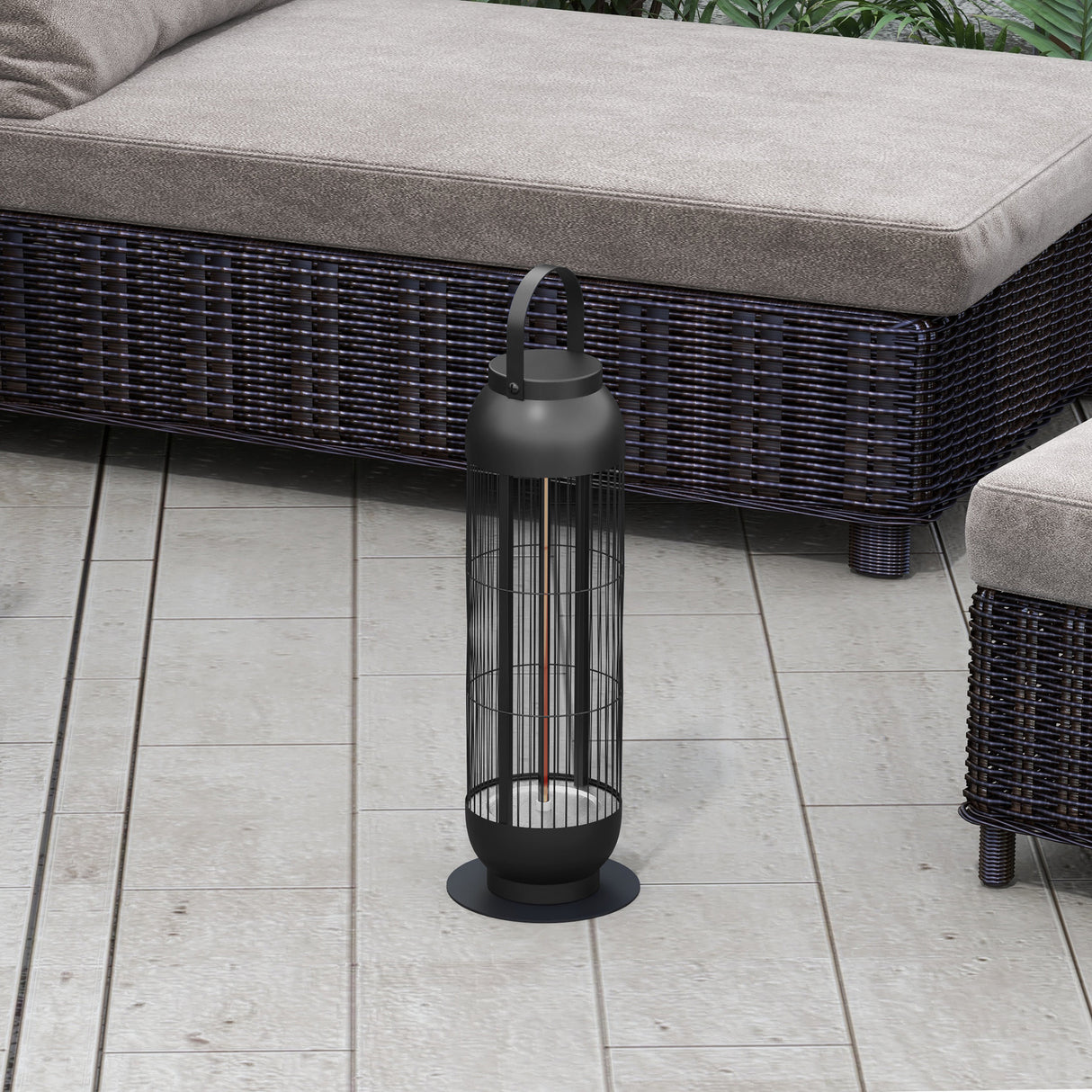 Havana s Portaheat 1000 Electric Heater Patio Stainless Steel Black