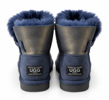 Australian Leather Ugg Classic 1Button Navy Gold - Glitter - AU7