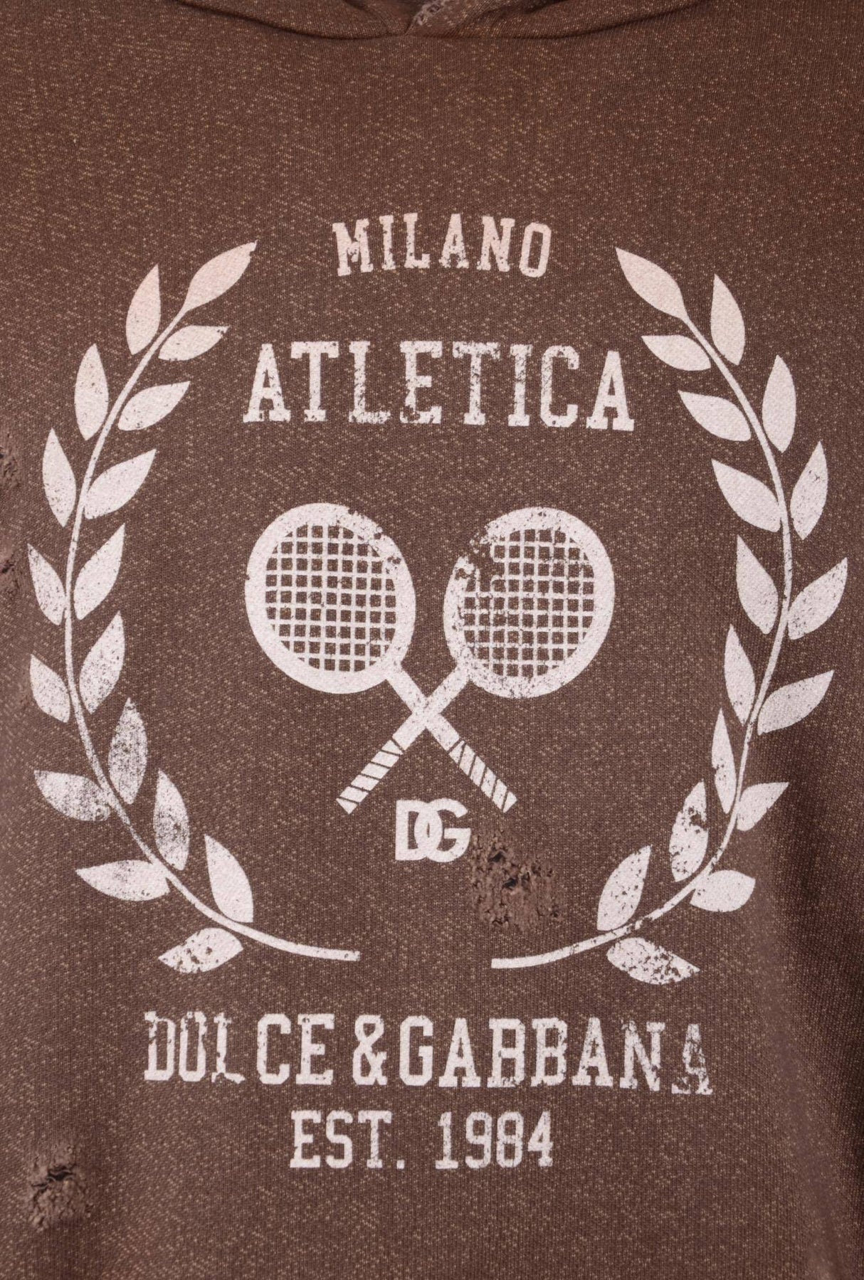 Dolce & Gabbana Men Hooded Broken Sweatshirt