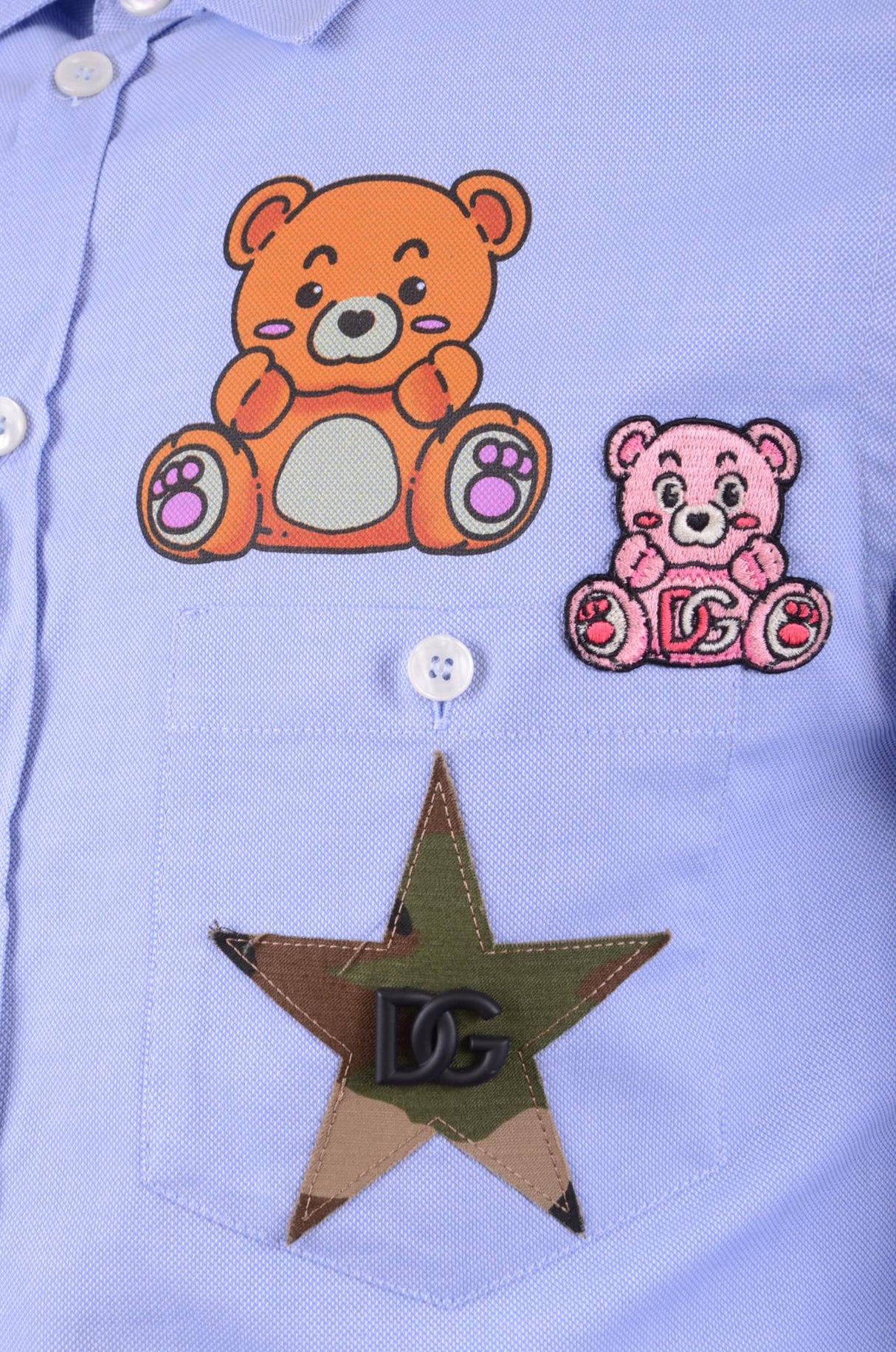 Dolce & Gabbana Men Bear & Star Long Sleeve Shirt