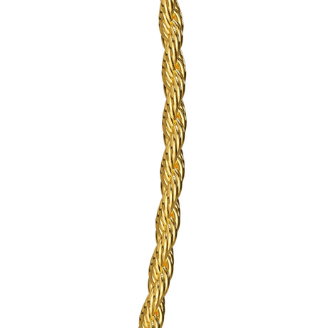 Bullion Gold Rope Link Chain Gold Plated Necklace
