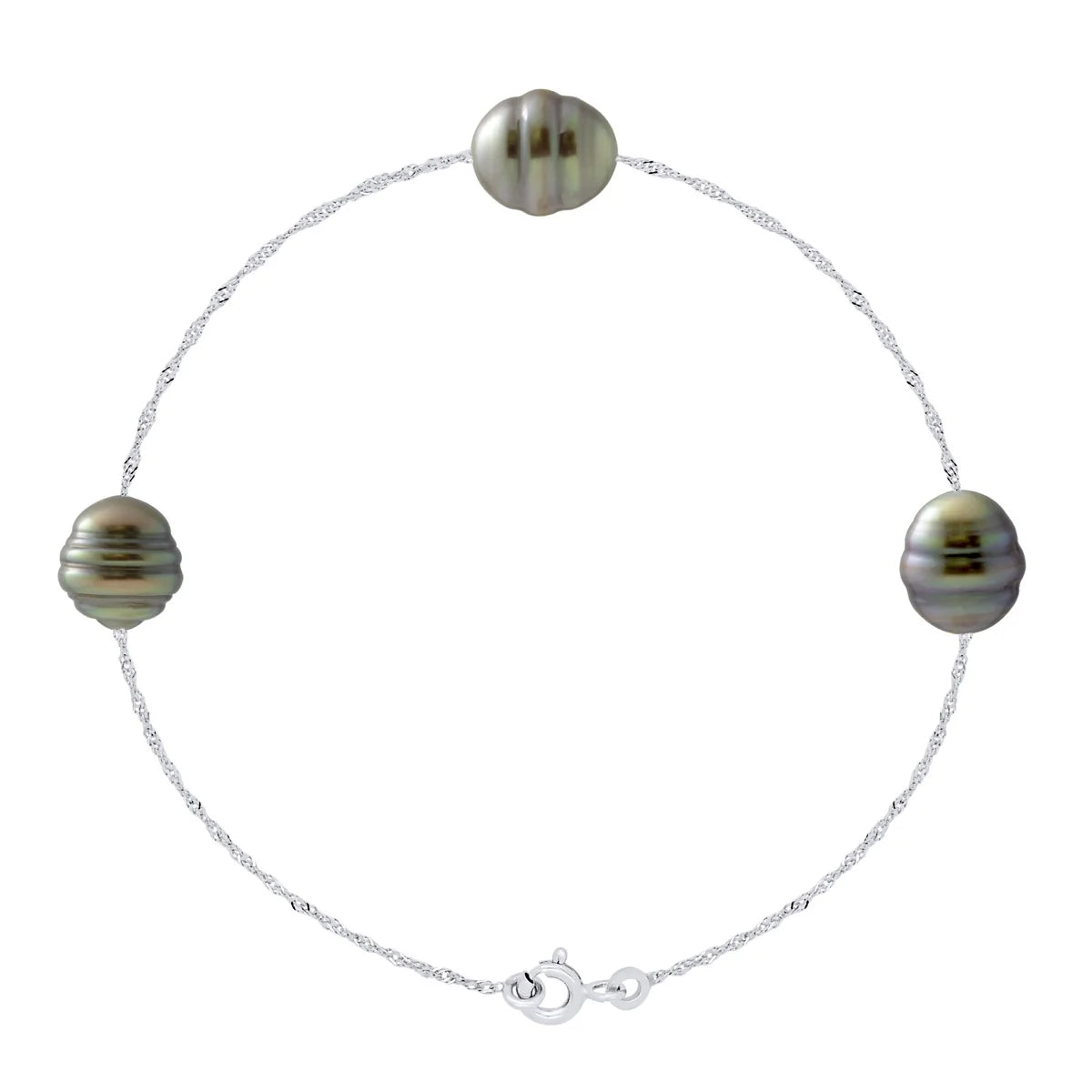 Manufacture Royale Bracelet Tahitian Pearl White Gold 9-10mm
