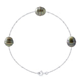 Manufacture Royale Bracelet Tahitian Pearl White Gold 9-10mm