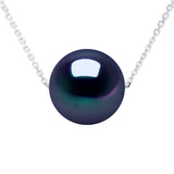 Necklace - "Black Tahitian Style" - Length 42 cm