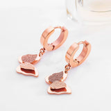 Bullion Gold Baby Butterfly Earrings