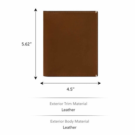 Fossil Westover Brown Passport Case