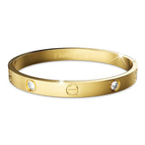 Boxed Carrie 3 Pc Tri-Tone Bangle Set