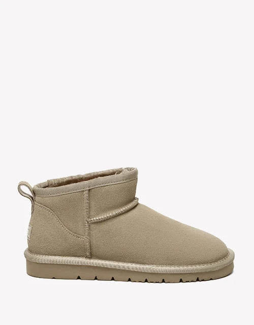 Julia Cow Suede Boots in Light Brown