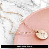 Bullion Gold Initials Fabulous Alphabet Letter Necklace Rose Gold Layered Steel Jewellery