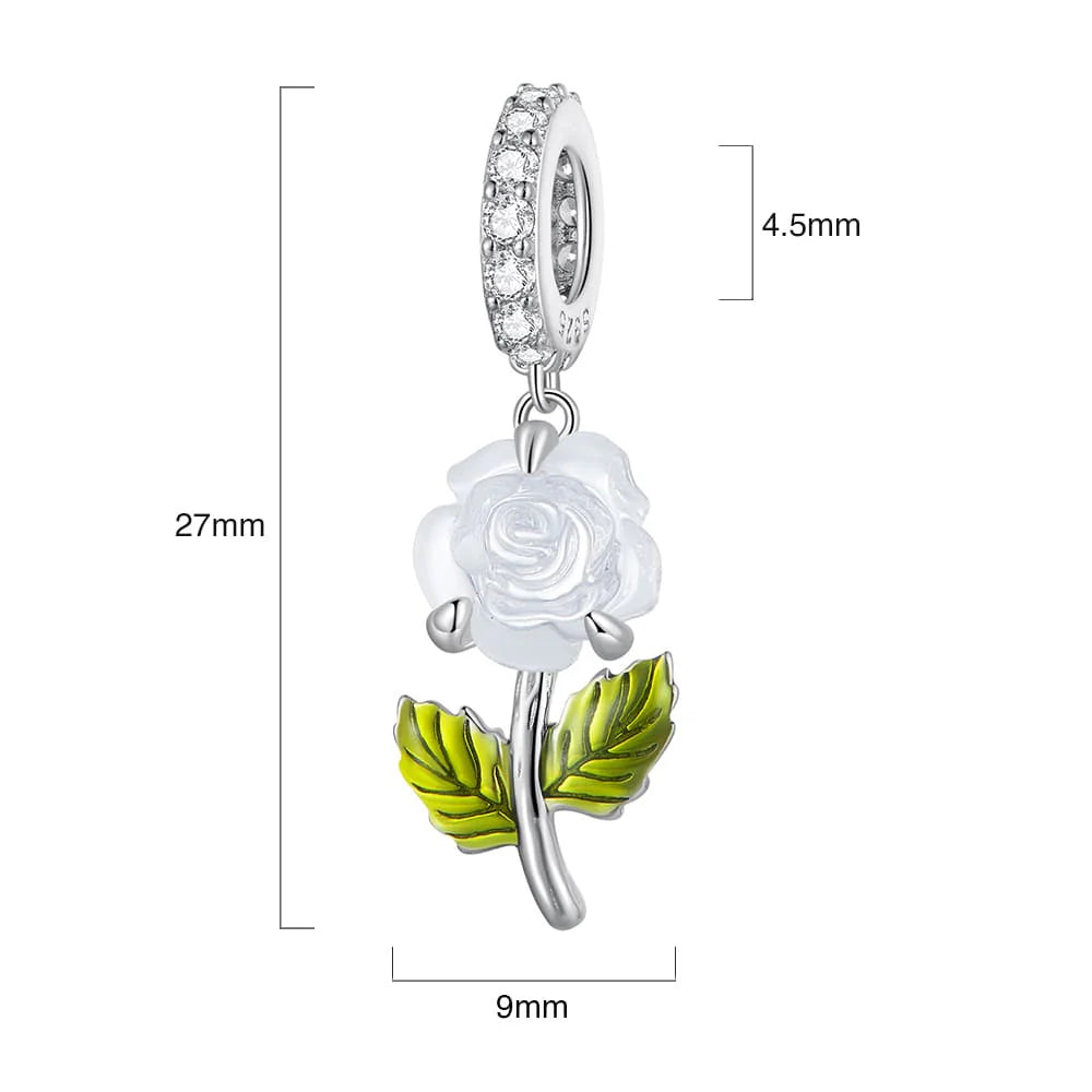 Solid 925 Signature Silver Solaris Shift Petal Charm