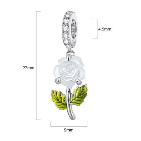Solid 925 Signature Silver Solaris Shift Petal Charm