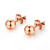 Bullion Gold Sugar Ball Stud Earrings