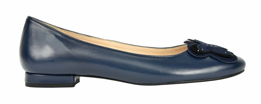 Bosccolo Womens Ballerina - Navy Blue
