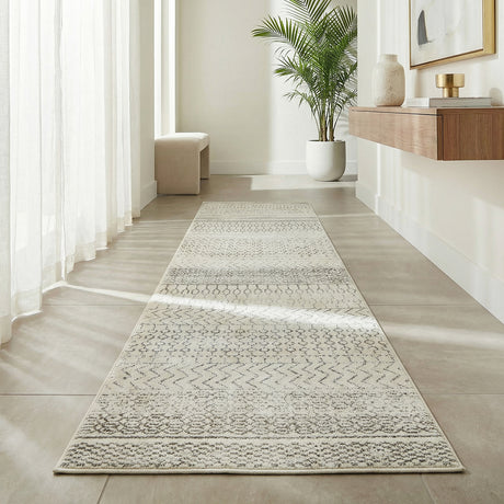 Chrome Harper Silver Runner Rug