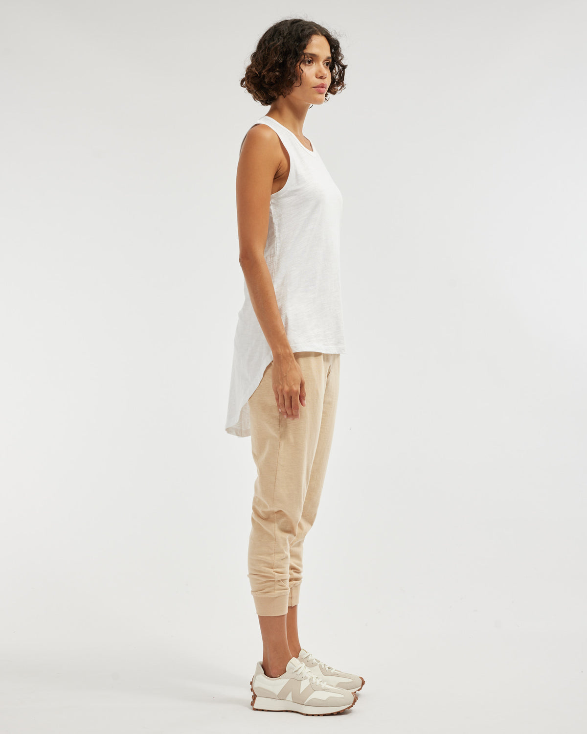 Amelius Claudia Longline Tank - White
