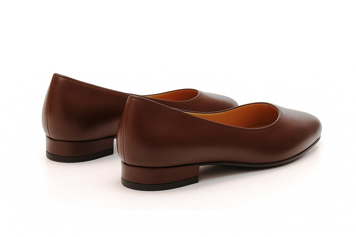 Bosccolo Womens Ballerina - Chocolate