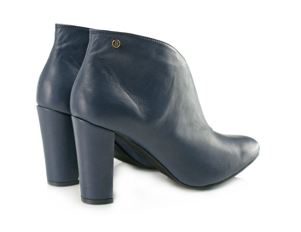 Bosccolo Womens Heel Boots Leti - Navy Blue