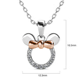 Krystal Couture Minnie Mouse Necklace Embellished with SWAROVSKI Crystals