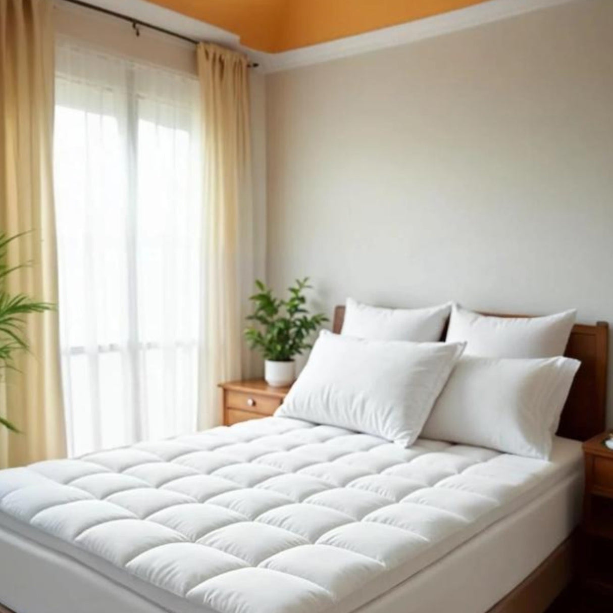 Royal Comfort 1200GSM Deluxe 7-Zone Mattress Topper