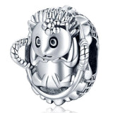 Solid 925 Sterling Silver Lady Flora Pandora Inspired Bead Charm